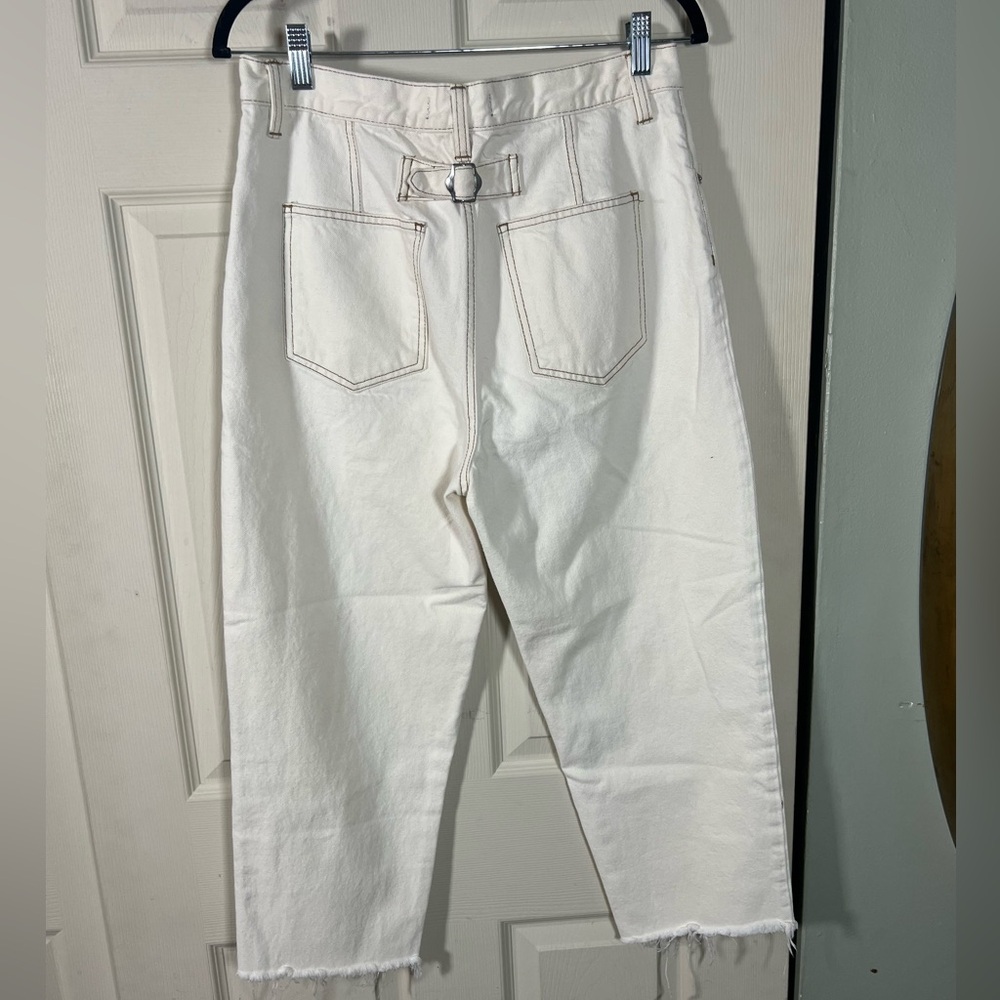 We The Free Free People Cream Ankle Jeans - Picture 5 of 6